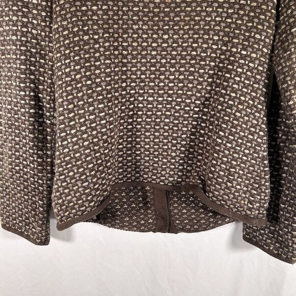 Coldwater Creek Wool Blend Cardigan Women's Medium Brown Button Up Long Sleeve - Picture 9 of 9